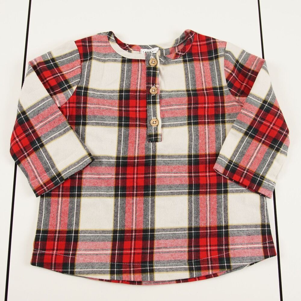 NEW Show Me Your Mumu MINI Winter Plaid Red Flannel Top Kids Sz 3T